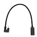 Miniatyrbild 3 av 5: USB C Förlängningskabel 0.3m/0.98ft 10Gbps Guldpläterad Rätvinklig USB 3.1 Hane till Hona Förlängningssladd för Mi 4C