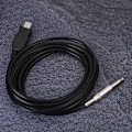 Miniatyrbild 4 av 5: Bärbar Gitarr USB Ljudkabel Dator Sladd Länk Anslutning Instrument Adapter Svart 300cm
