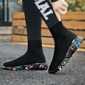 Miniatyrbild 3 av 5: High Top Herr Vulcanize Andas Slip-on Sock Sneaker Gray 9.5