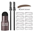 Miniatyrbild 5 av 5: Ögonbryn Stämpel Shaping Kit Återanvändbar makeup Brow Powder Stencil Bärbar vattentät kosmetisk set svart