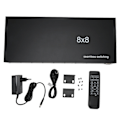 Miniatyrbild 1 av 5: 8x8 HD Multimedia Interface Matrix Splitter Sömlös Växling 8 in 8 Ut HD 1080P Matrix Switcher 100?240V EU-kontakt