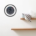 Miniatyrbild 4 av 5: Digital LCD Touch Screen Termometer Hygrometer Temperatur Luftfuktighetstemperaturmätare för Hushåll Inomhus Svart