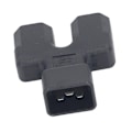 Miniatyrbild 5 av 5: IEC320 C20 till Dubbel IEC320 C21 Strömadapter C20 Hane till Dubbel C21 Hona 1 in 2 Ut AC Strömadapter för PDU Server 125V?250V