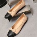 Miniatyrbild 4 av 4: Läder- Splice Bow Round, Klassiska Ballerinaskor Set-j 41 /