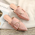 Miniatyrbild 1 av 5: Kvinna Mules Plattform Tofflor Sandaler Pink 41