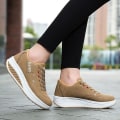 Miniatyrbild 1 av 4: Nya kvinnor Platform Rocking Casual Fashionabla Chunky Designer Sneakers Khaki 8