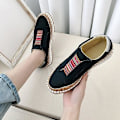 Miniatyrbild 1 av 5: Slip-on Sneakers för kvinnor, Shallow Loafers Black 39