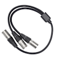 Miniatyrbild 2 av 5: JORINDO JD60711 XLR Hane till Dubbel XLR Hane Kabel Y-Typ Splitter Mikrofonkabel