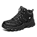 Miniatyrbild 1 av 5: Vattentäta sneakers/skor i läder för män No Plush Black 7