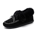 Miniatyrbild 2 av 5: Höstvinter- Casual Fur Bowknot, Fluffy Furry, Slip-on Sneakers Set-a Gray-A 10