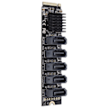 Miniatyrbild 5 av 5: PH56 M2 PCIE 3 5-portars hårddiskexpansionsadapterkort med stöd för PM-funktion, datortillbehör