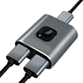 Miniatyrbild 1 av 5: HD Multimedia Interface Switch 2 in 1 Ut 4K 60Hz Stöder 3D HD Dubbelriktad HD Multimedia Interface Splitter