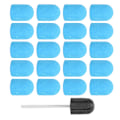 Miniatyrbild 1 av 5: Nagelkonst Sliphette Borr Bits Polering Slipband Set (13 x 19mm) Blå