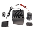 Miniatyrbild 1 av 5: Trådlös tangentbord och muskonverterare Combo Plug and Play Tangentbord Musadapter Mobilspelkonverterare för Android för Harmony