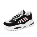 Miniatyrbild 1 av 5: Man's Chunky Wedge Par Style Sneakers Mesh Flock Sneakers Black D 6.5
