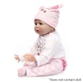 Miniatyrbild 3 av 5: 20-22 tum Simulering Baby Lätt att bära Barnleksak Rolig Reborn Doll Kläder Set Nytt D