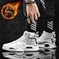 Miniatyrbild 1 av 5: High Top Fashion lädersneakers för män ( set 2) colour10 40