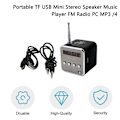 Miniatyrbild 2 av 5: Trådlös Stereo Retro Högtalare Bluetooth Högtalare med LED Digital Display Bärbar FM-radio för Mobiltelefoner Surfplattor Bärbara datorer