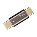 Miniatyrbild 5 av 5: Typ C Hane till Typ C Hane Adapter Aluminiumlegering 40Gbps PD Snabbladdning USB C Hane till Hane Kontakt