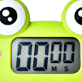 Miniatyrbild 5 av 5: Animal Timer Student Magnetisk Digital Digital 100 Minuters Nedräkningstimer Med Batteri för Kök Skogsgrön Groda