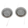 Miniatyrbild 3 av 5: 2st Diskanthögtalare Talspole Transparent Ljudfilm Dome Diskanthögtalare Tillbehör för Högtalare