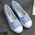 Miniatyrbild 1 av 5: Kvinnor- Balettkläder med snörning, Loafersskor Sky Blue 8
