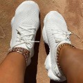 Miniatyrbild 4 av 4: Air Mesh Dam Sneaker Sock Skor Red 36
