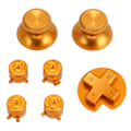 Miniatyrbild 3 av 5: Spelkontrollknappar i metall, aluminiumlegering, DIY-utbyte, knappdelar för Switch Pro-spelkontroll, guld
