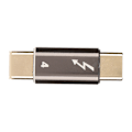 Miniatyrbild 1 av 5: Typ C Hane till Typ C Hane Adapter Aluminiumlegering 40Gbps PD Snabbladdning USB C Hane till Hane Kontakt