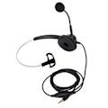 Miniatyrbild 1 av 5: 3,5 mm Call Center-headset med brusreducering, enkel öra, kundtjänst-hörlurar med mikrofon för VOIP-telefoner