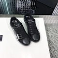 Miniatyrbild 1 av 5: Låg-top Casual, läder Sneaker (set-a) Black 39