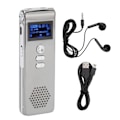 Miniatyrbild 1 av 5: Röstinspelare MP3 WAV 192kbps Brusreducering Dubbel Mikrofon Lösenordsfunktion Digital inspelare med Hörlurar 8G