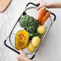 Miniatyrbild 5 av 5: Rostfritt Stål Sil Mesh Utdragbar Mikroperforerad Durkslag för Frukt Grönsaker