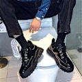 Miniatyrbild 3 av 4: Herrplattform Chunky andas bekväma sneakers 7.5