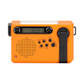 Miniatyrbild 4 av 5: Nödradio Bärbar SOS-Alarm Stor Minneskapacitet FM AM SW Solladdning Helbandsradio Orange