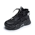 Miniatyrbild 1 av 4: Kvinnor Casual Plattform Mode Andas Tjock sula Tenis Baskets Sneakers black 39