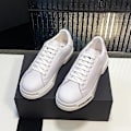 Miniatyrbild 5 av 5: Låg-top Casual, läder Sneaker (set-b) White E 45