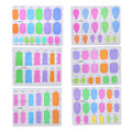 Miniatyrbild 1 av 5: Nagelförlängning Glasfiber Manikyr Förlängningsform DIY Konstverktyg Set för Hemmasalong
