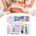 Miniatyrbild 4 av 5: DIY Nagelkonst Set Akrylpulver Tippar Verktyg Kit för Hemmasalong