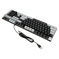 Miniatyrbild 5 av 5: Full Size Mekaniskt Tangentbord 104 Tangenter USB Trådbundet Speltangentbord med Numeriskt Tangentbord Röd Switch för Windows Svart Grå