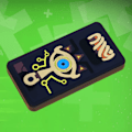 Miniatyrbild 5 av 5: Spelkortfodral 24 Fack 3D-prägling Magnetisk Bärbar Extra Stor Spelkortfodralhållare Organiserare för Switch The Eye of Zelda
