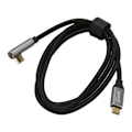 Miniatyrbild 3 av 5: USB C till 90 Graders USB C Kabel 100W USB3.1 Gen2 10Gbps 4K 60Hz Rätvinklig Typ C till Typ C Datakabel för Steam Deck 200cm / 78.7in