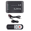 Miniatyrbild 2 av 5: HD Multimedia Interface Switch 5 Port 4K vid 60Hz YUV 4:4:4 och HDR Hub 2.0 Switch med IR-fjärrkontroll för One X PS4 Pro