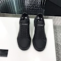 Miniatyrbild 3 av 5: Låg-top Casual, läder Sneaker (set-a) Black White A 40