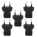 Miniatyrbild 2 av 5: 5 st EU-kontakt till IEC320 C5 Strömadapter Vinkel EU-kontakt till IEC320 C5 Strömadapter Konverterare för Laptop 100?250V