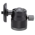 Miniatyrbild 3 av 5: Mini Kulhuvud 1/4in Skruv 360 Graders Roterbar Aluminiumlegering Blixtsko Adapter för Stativ SLR Monopod