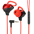 Miniatyrbild 2 av 5: G3000 Universal 3.5mm Trådbundna In-Ear Gaming Hörlurar Brusreducerande Spelheadset Röd