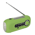 Miniatyrbild 3 av 5: Nödväderradio Multifunktionell AM FM Band Solladdning 5 LED Handvev Radio för Utomhus Camping Europeiska Modeller