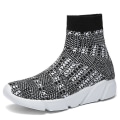 Miniatyrbild 5 av 5: High Top Herr Vulcanize Andas Slip-on Sock Sneaker Gray 9.5