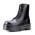 Miniatyrbild 1 av 4: Kvinnor Vinter hög plattform tjocka klackar Chunky plattform boots black 8